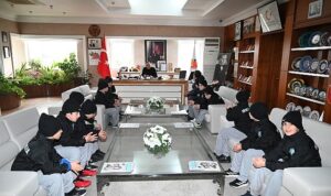 1918 Rice FK’dan Başkan Topaloğlu’na nezaket ziyareti