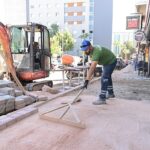 Alsancak sokakları yenilenmeye devam ediyor