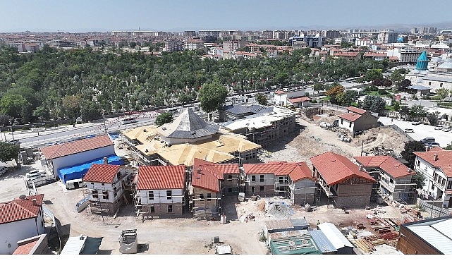 Başkan Altay: “Mevlevi Dergâhı Konya’mızın Manevi Kimliğine Yakışır Bir Eser Olarak Yükseliyor”