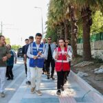 Başkan Vekili Özdemir kaldırım ve çevre  düzenleme çalışmalarını yerinde inceledi