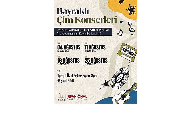 Bayraklı’da Çim Konserleri Başlıyor