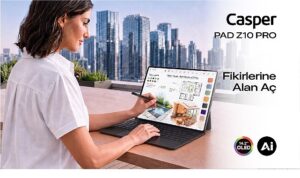 Casper PAD Z10 Pro: Tablet Kadar Mobil, Laptop Kadar Üretken