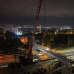 80 tonluk tabliye tek hamlede yerine konuldu