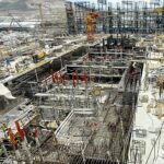 Akkuyu NGS’nin 4. güç ünitesinde makine dairesi binası plakasının beton dökme çalışmaları tamamlandı