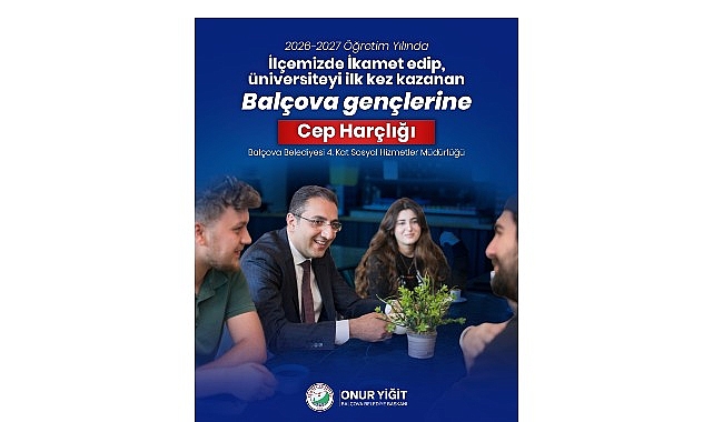 Balçova’dan Üniversiteyi Kazanan Gençlere Cep Harçlığı Desteği