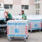 Konak’ta konteynerler yenilenmeye devam ediyor