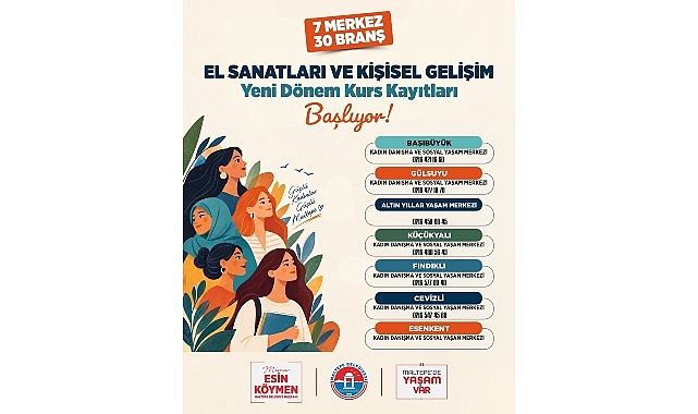 Maltepe Belediyesi’nin kadınlara yönelik yeni dönem kursları başlıyor