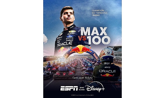 ‘Max vs 100’, Red Bull Ortaklığıyla ESPN ile 16 Eylül’de Disney+’ta Canlı Yayınlanacak!